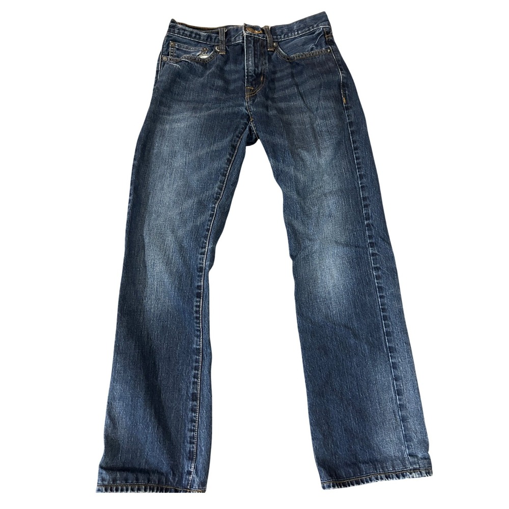 American Eagle Outfitters Mens Straight Leg Dark Wash Blue Denim Jeans 28x32